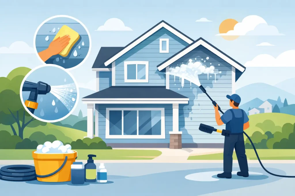 How to Wash Exterior of House Without Damage