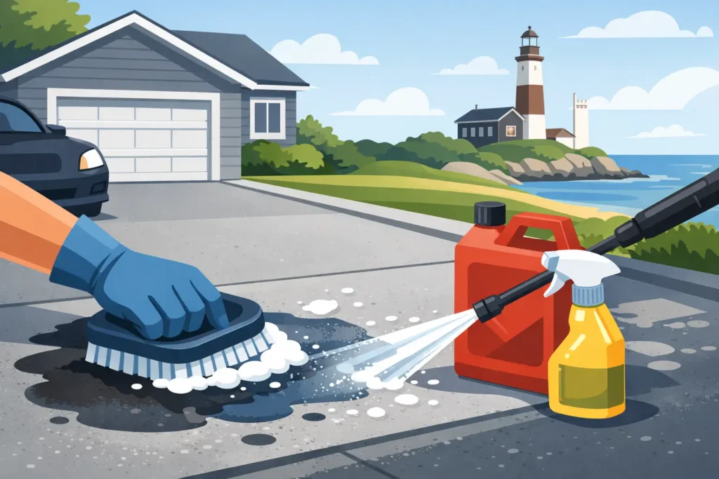Driveway Oil Stain Removal for Long Island Homes