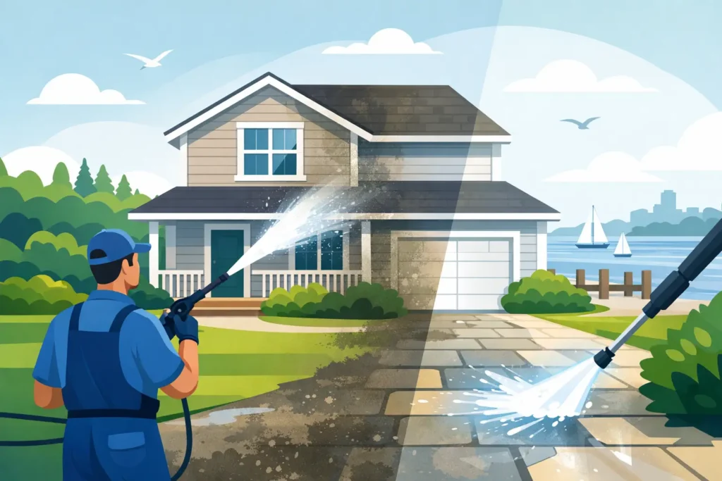 Pressure Washing for a Cleaner Long Island Home
