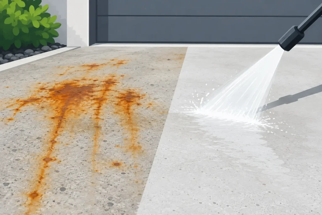 Can Washing Remove Rust Stains From Concrete?
