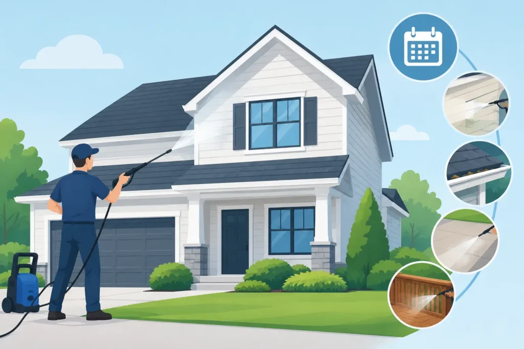 Choosing Exterior Cleaning Frequency for Your Home
